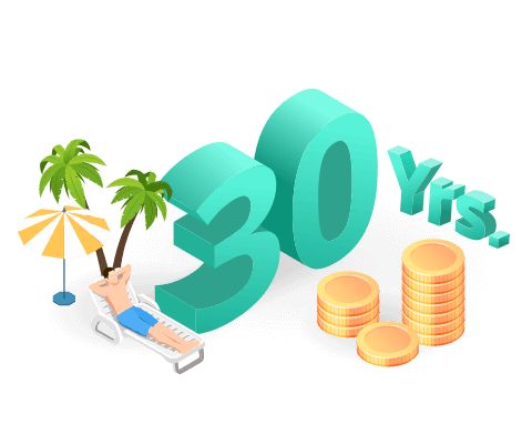 Make installment payments with ease Up to 30 years